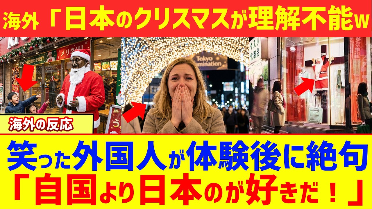 【海外の反応】日本のクリスマスを「誤解だ」と笑った外国人が体験後に絶句！「自国より最高だ」と世界が羨んだ真実とは？