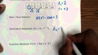 Vance High School Math I: Geometric Sequence Video 1