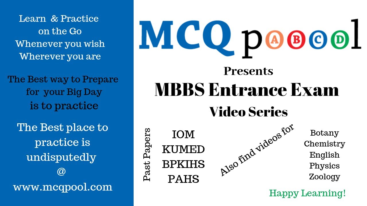 Quiz/MCQs on IOM UG- MBBS Entrance 2016 -MCQ Quick Revision Series Free MCQs @ www.mcqpool.com