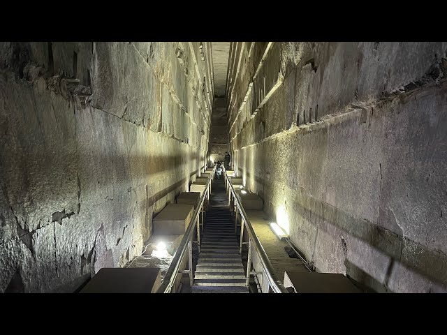 Full tour inside the Great Pyramid of Giza | Pyramid of Cheops aka Khufu | Trip to Kairo, Egypt 2021 class=