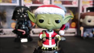 STAR WARS YODA SANTA FUNKO POP BOBBLEHEAD HOLIDAY XMAS REVIEW #STARWARS