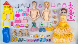 13 Minutes Satisfying with Unboxing Barbie Family Playset, Doll Dressup Set Toys ASMR | Review Toys