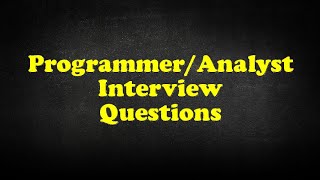 Celebrity Programmer/Analyst Interview Questions Wealth