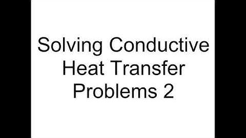 Solving Conductive Heat Transfer Problems Demo Video 2