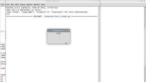 DS18B20 temperature sensor - Raspberry Pi coding python tkinter gui