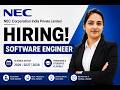 NEC Off Campus Hiring | Software Engineer Role | 2026–2028 Batch Eligible | Apply Now