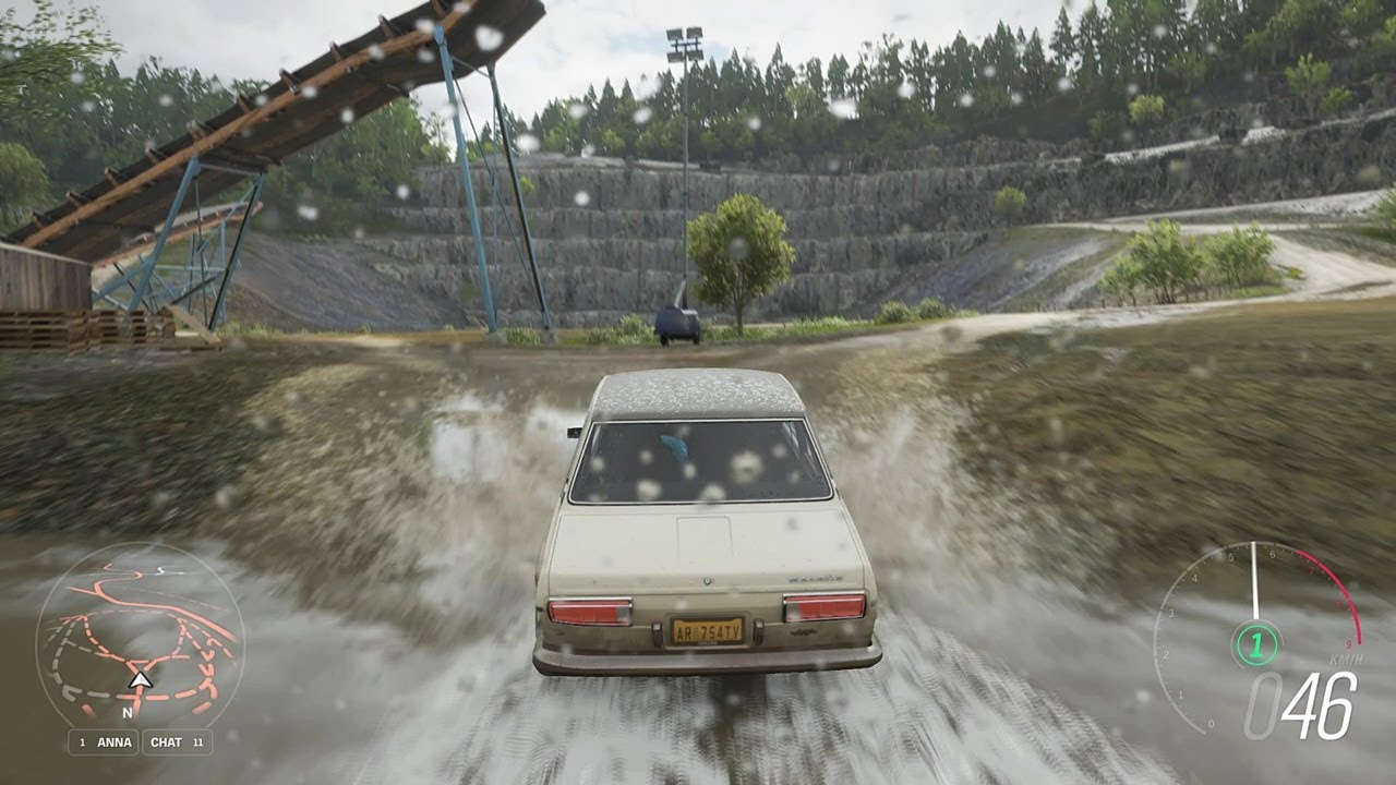 DATSUN 510 test drive on the mud - Forza horizon 4 gameplay