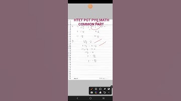 HTET PGT PYQ MATH COMMON PART #shorts #short #shortvideo #exam #htet #maths @subhutimiss3420