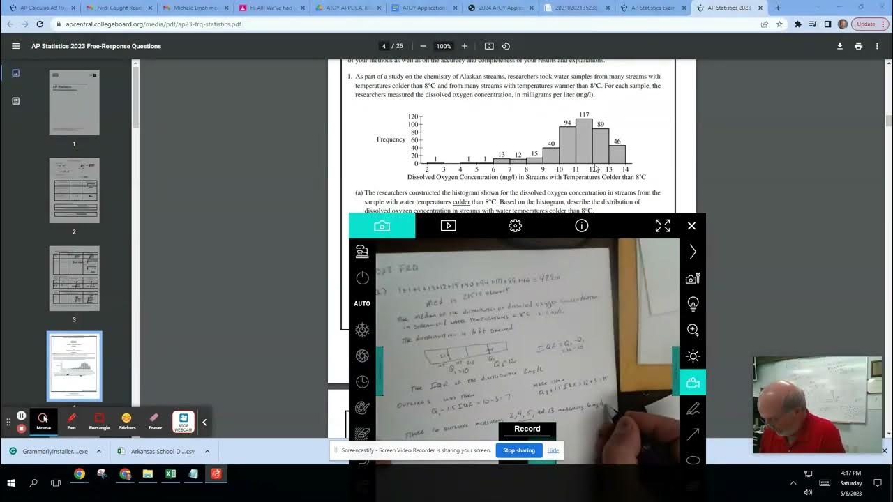 2023 AP Statistics FRQ 1 YouTube 2023 AP Statistics FRQ 1 YouTube