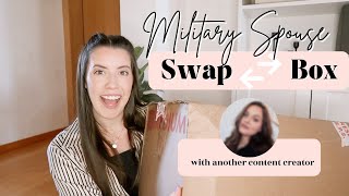 MILITARY SPOUSE SWAP BOX | FIRST TIME COLLABORATING W/ ANOTHER CONTENT CREATOR @xomarissalee