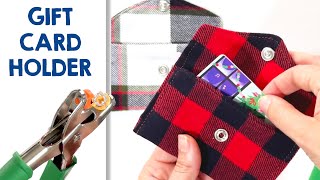 FREE Patern! 🖨️ 👇🏼 DIY Snap Pouch Gift Card Holder | Simple Sewing Tutorial for Beginners screenshot 5