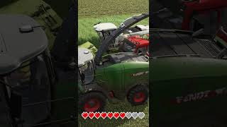 THREE OF US GOT STUCK TOGETHER! WE ALMOST FLIPPED! | Farming Simulator 25 #shorts #farmingsimulator