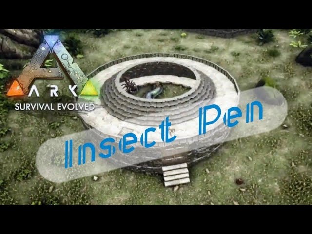 Ps4 Ark クリスタルアイルズ編 円形建築 沼地の虫檻 Insect Pen Youtube