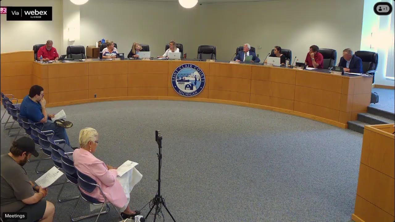 August 1, 2024 St Clair County Board of Commissioners - YouTube