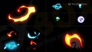 Flash FX Elements Energy FX Template for Content Creators for Editors