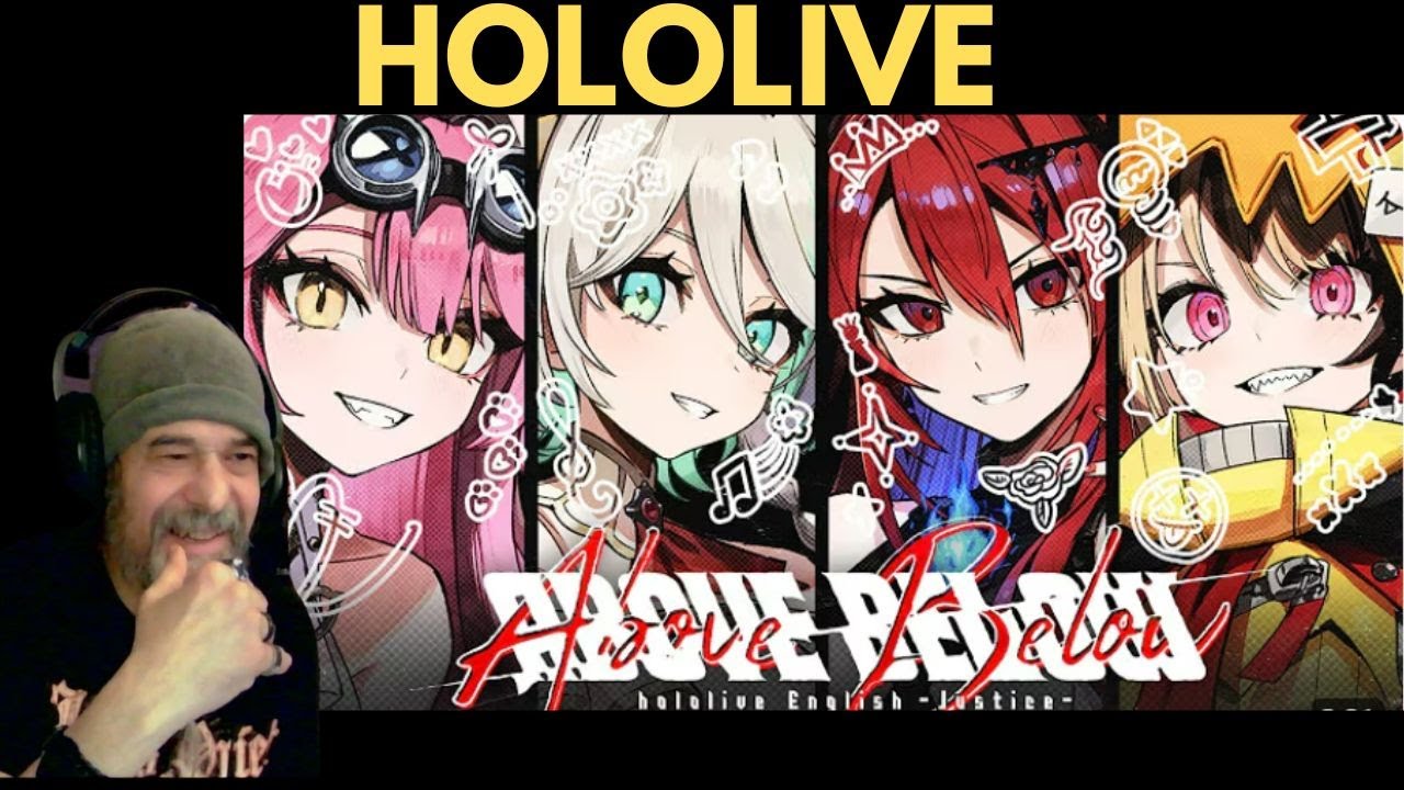 THIS WAS A BANGER! - Metal Dude - (REACTION) -【MV】ABOVE BELOW【hololive English -Justice- Debut Song】