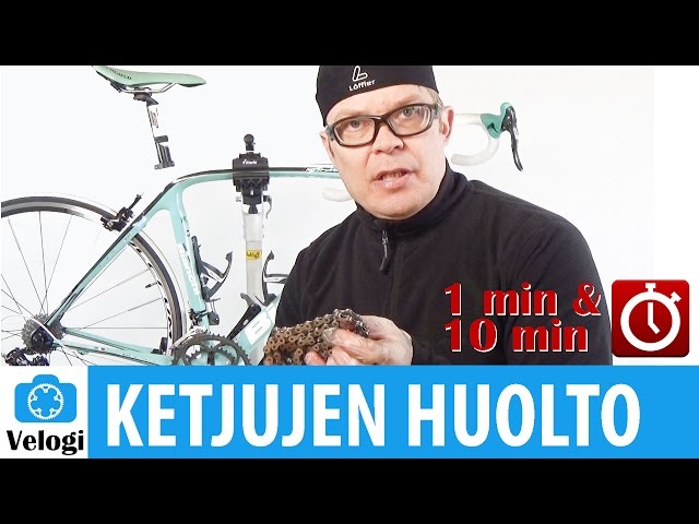Polkupyörän ketjun huolto - 1 min ja 10 min versio - YouTube