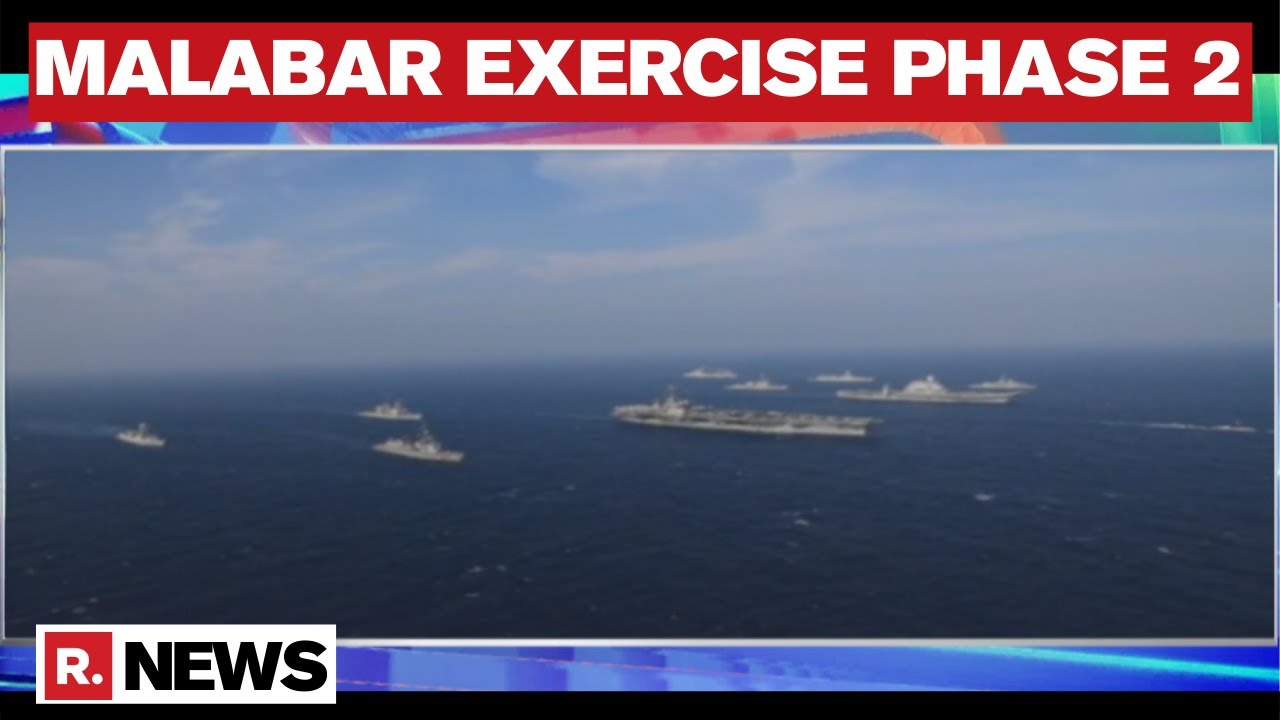 Malabar Naval Exercise 2020 Phase 2 Enters Day 3; Quad Nations Engage In Joint Ops In Arabian Sea