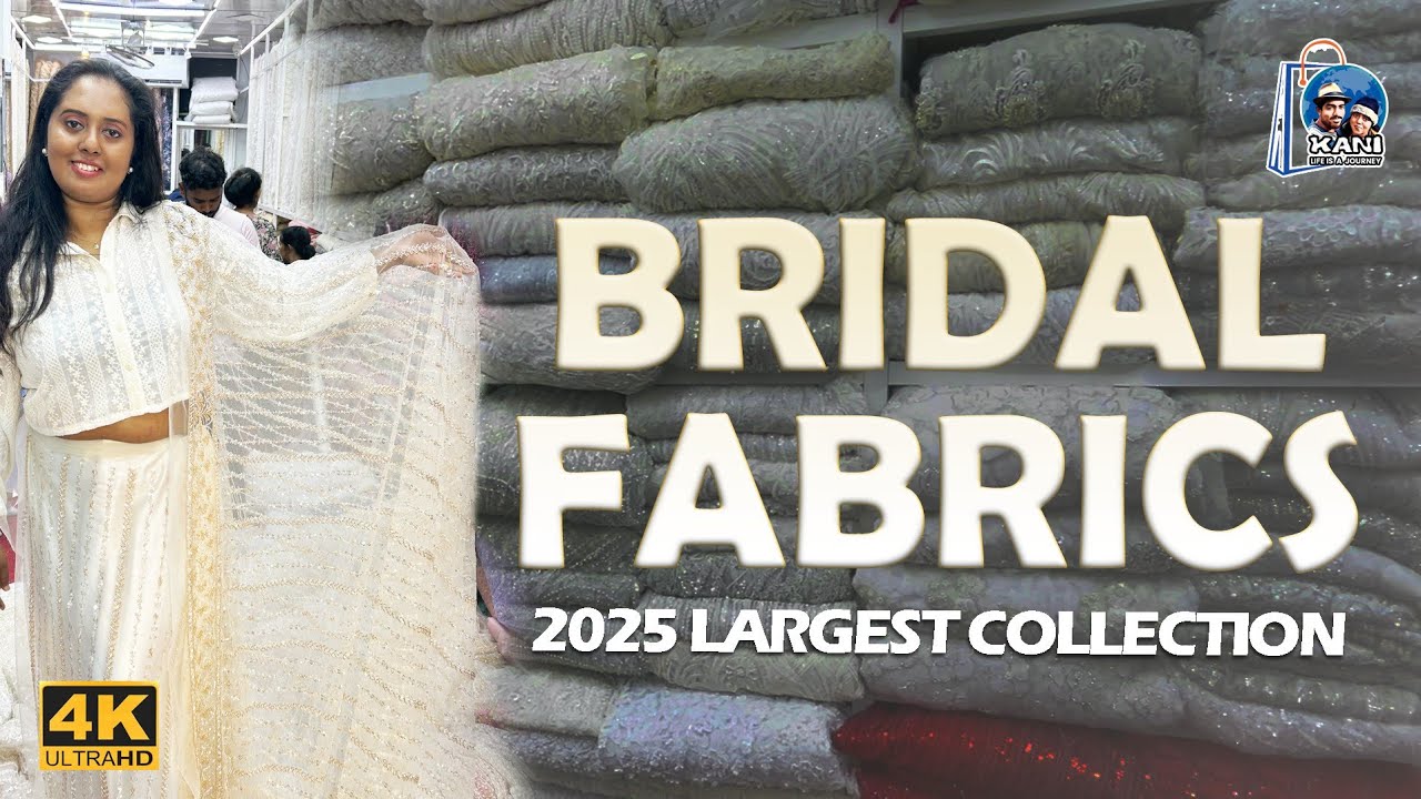 Bridal Fabrics Mega Collection 2025 | පිටකොටුවේ ලොකුම Fabric එකතුව | Real Silk | Pettah 