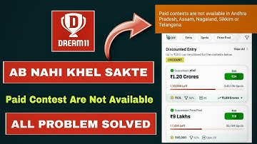 Dream 11 Paid contests are not available | How to play dream 11 | Crazy Lakshya