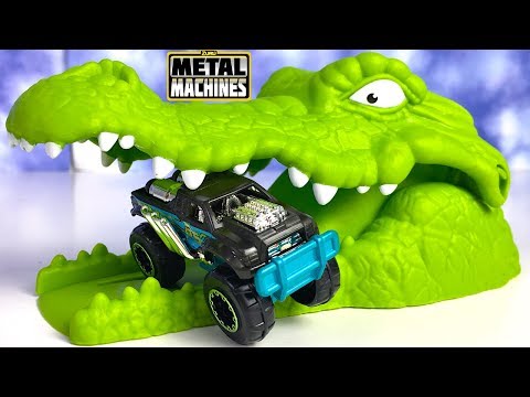 UNBOXING ZURU METAL MACHINES CROC ATTACK - CAN THE VEHICLES CONQUER THE CROCODILE IN TIME ?
