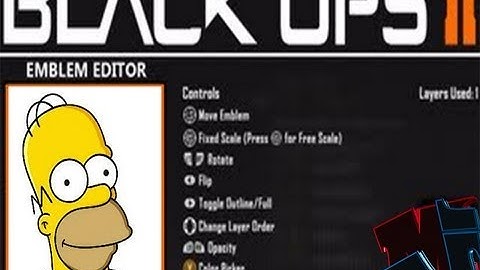 Black Ops 2 - Homer Simpson Emblem Tutorial/ tutorial emblema homer simpson
