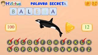 JOGO PALAVRA SECRETA - GAME HVIRTUA - Vila Educativa screenshot 2