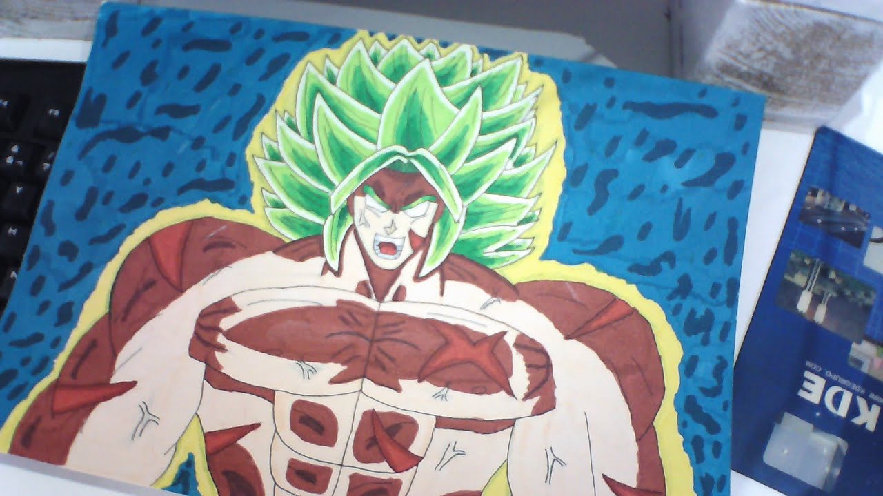 REHACIENDO DIBUJOS ANTIGUOS --- COMO DIBUJAR A BROLY SSJ LEGENDARIO ...