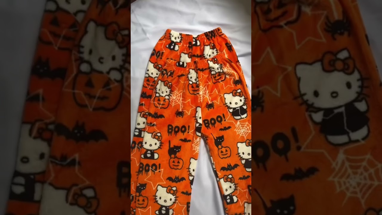 Matching Spooky Hello Kitty Pajamas 