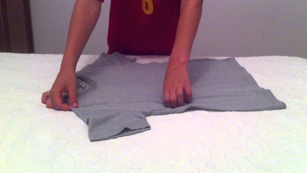 Cómo doblar camiseta de forma rápida doblar una camiseta en menos de segundos - YouTube