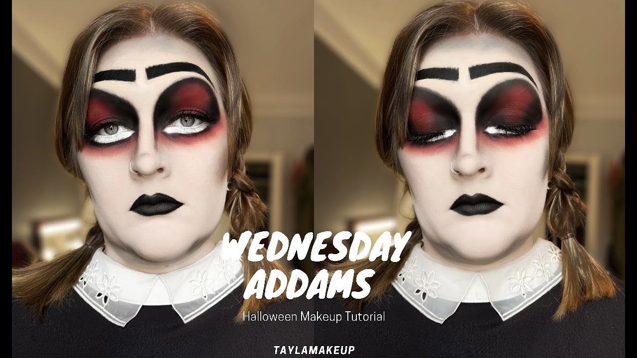 Wednesday Addams Halloween Makeup ☠️ | TaylaMakeup Tutorial