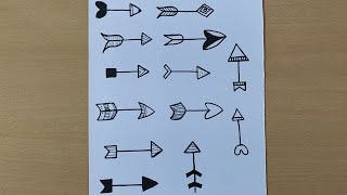 Doodle Arrows | Doodle With me | Bullet Journal Elements