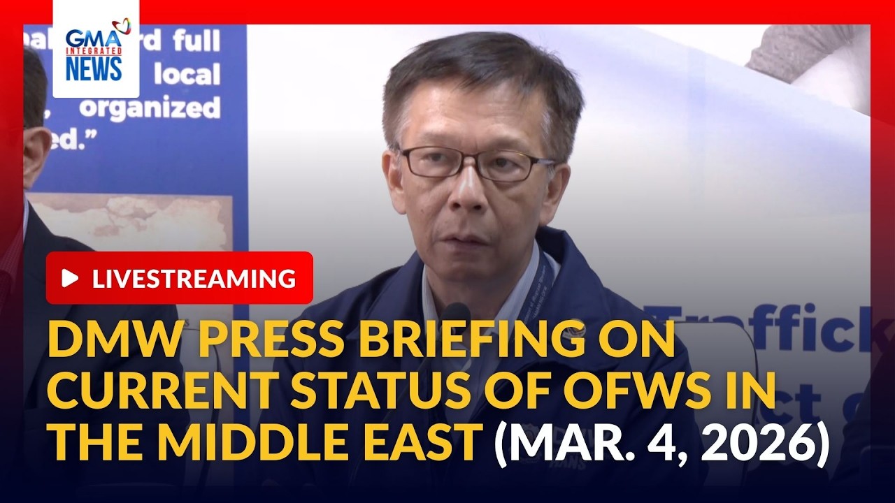 LIVE - DMW press briefing (Mar. 4, 2026) | GMA Integrated News