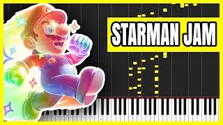 Starman Jam - Super Mario Bros. [Piano Tutorial] (Synthesia) // Zebeldarebel chords