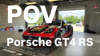 POV Driving a Porsche GT4 RS (NEAR CRASH)