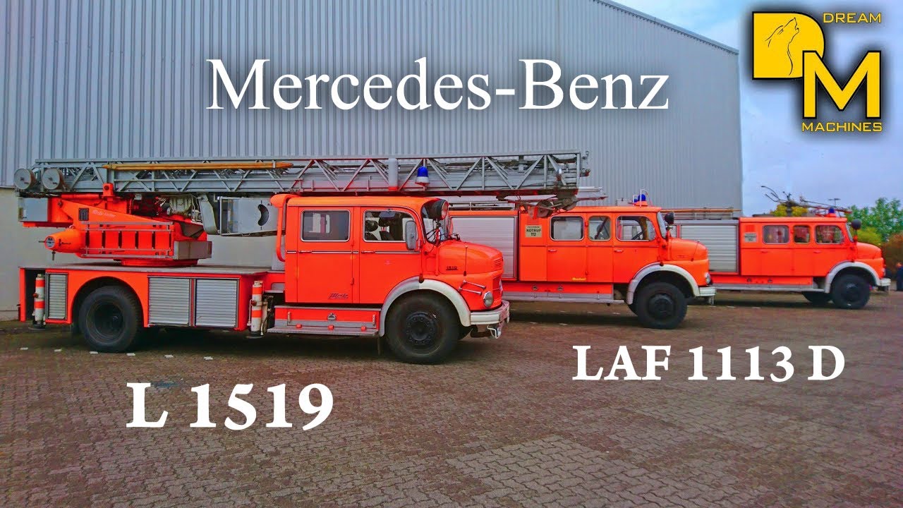Mercedes L1519 Kurzhauber LAF1113 Feuerwehr Hamburg Historischer Löschzug Einsatz - DREAM MACHINES