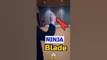 Make easy ninja blade with paper🥷, ninja weapon