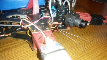 F550 with fat shark 600tvl pan and tilt camera