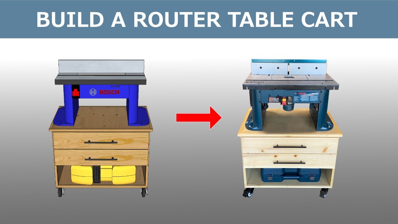 Build a router table cart! - YouTube