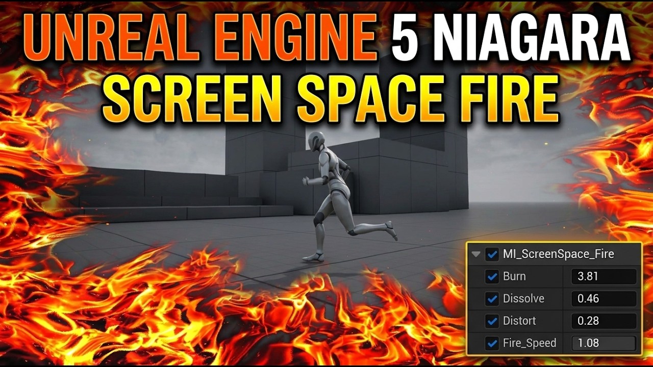 Screen Space Fire in Unreal Engine 5 Niagara