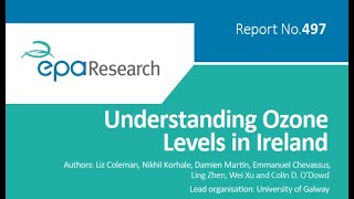 Research 497: Understanding Ozone Levels in Ireland