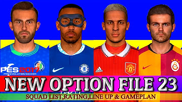 PES 2017 LATEST OPTION FILE  [ NSP & T99 ] 2023