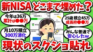 【画像多数】新NISA導入から2年半だが、枠どこまで埋めてる?普通の人のリアルが知りたい【2chお金スレ】