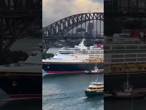 Disney arrives at Sydney’s Overseas Passnger Terminal for the First Time in Forever #cruise Video Thumbnail