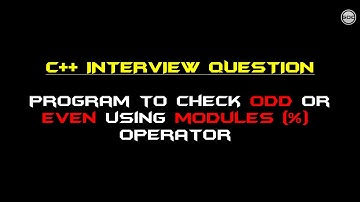#1 C++ Program To Check Odd Or Even Number Using Modulus Operator | Gangs Of Coder | 2017