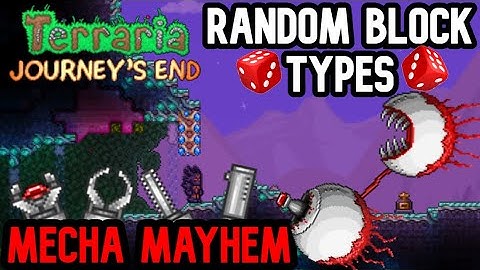 Terraria with Random Block Types: Mecha Mayhem