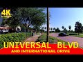 Universal Blvd Orlando | And International Drive Area | Walkround Tour | 4K