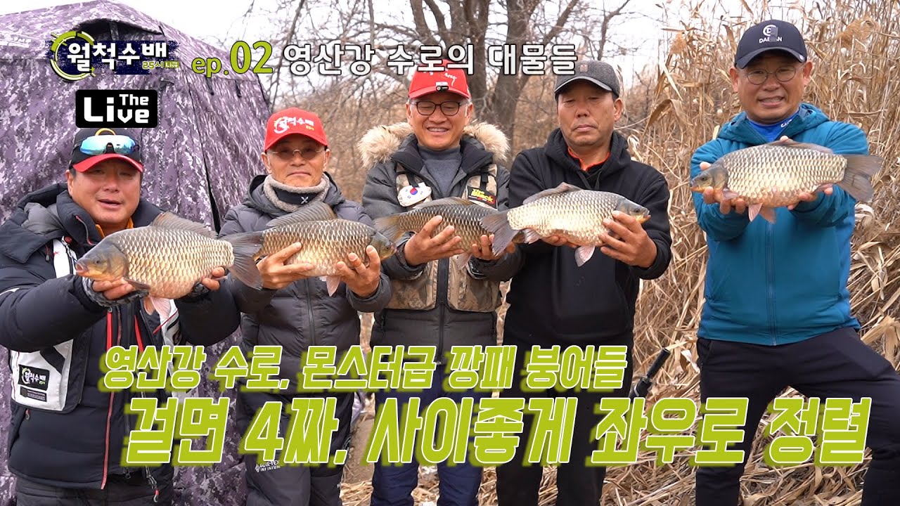 [월척수배25시 더 라이브] ep.02 영산강 수로 편 / 몬스터급 4짜 깡패 붕어 // 포인트 정보 / 23년 2월 3주차 촬영