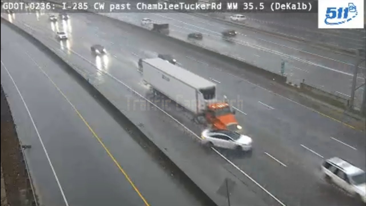 Georgia: Tractor Trailer Driver Makes Blind Lane Change, Crashing Into ...