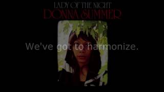 Donna Summer - Let's Work Together Now LYRICS Remastered \